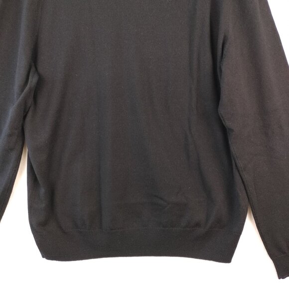 Jos A Bank Mens Argyle Sweater Size XL Black Red Merino Wool Traveler Academia - Picture 12 of 13